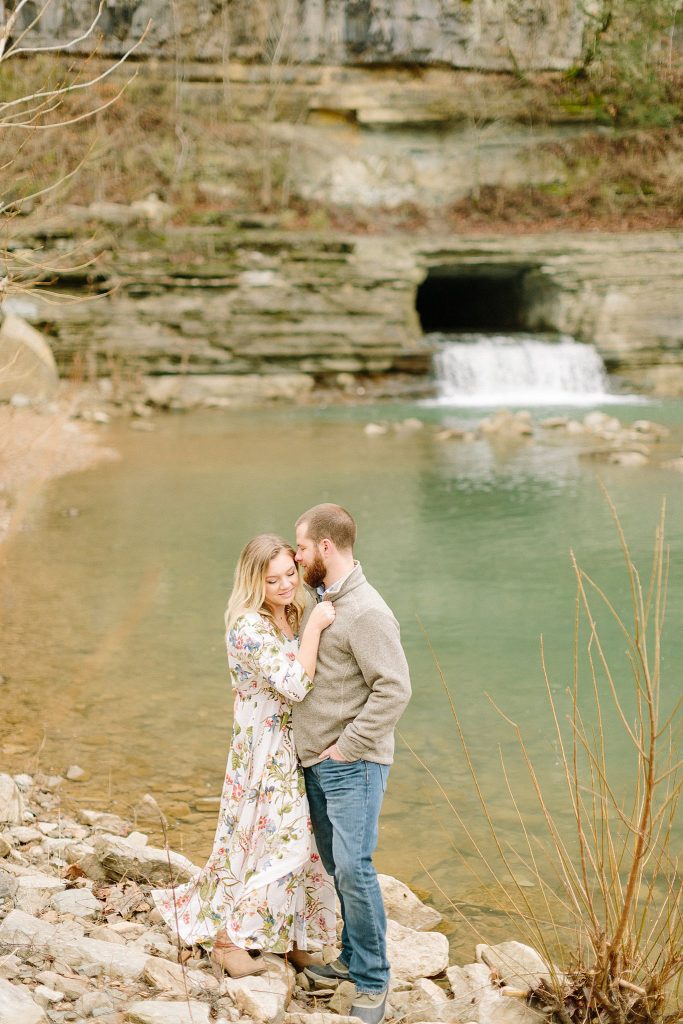 Tennessee Waterfall Engagement Session