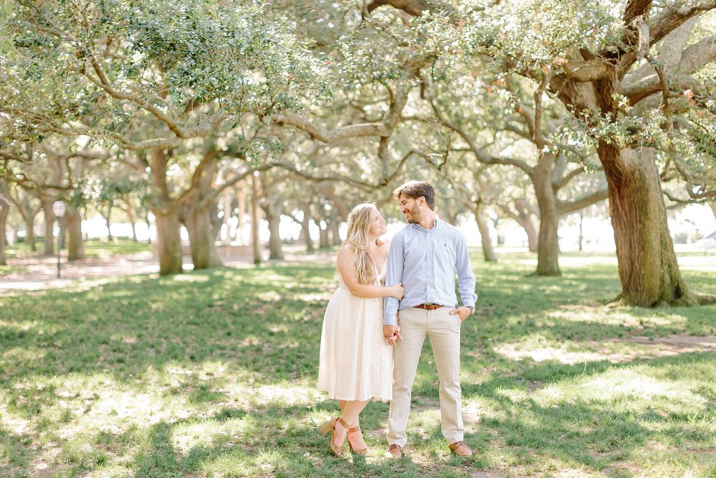 Engagement Session at Battery Park in Charleston