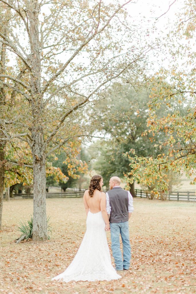 Fall Wedding day in Tennessee